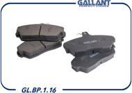 GALLANT GLBP116  колодка тормозная передняя  / уаз
