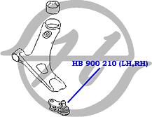HANSE HB900209  опора шаровая