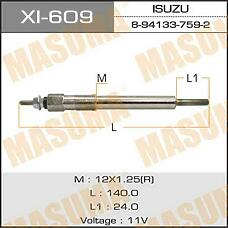 MASUMA XI-609 (8941751580 / 8941751581) свеча накаливания\ isuzu trooper 2.8td 87-91