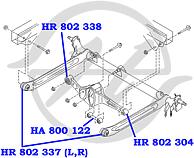 HANSE HA752202  рычаг передней подвески правый