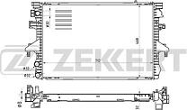 ZEKKERT mk-1454 (7H0121253F / 7H0121253H / 7H0121253K) радиатор охлаждения двигателя VW Multivan (Мультивен) V 03- Transporter (Транспортер) V 03-