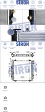 STRON STR0037  радиатор двигателя, Mercedes (Мерседес) g-class II (w463), 642 970 2006-2012