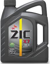 ZIC 172610 (5w30) масло моторное полусинтетическое 6л - zic x7 5w-30 diesel, api sl / cf, acea a3 / b3, a3 / b4, VW 502.00 / 505.00, mb 229.3 / 229.5, Renault (Рено) rn0710 / rn0700, gm ll-a-025
