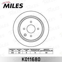 MILES K011680 (K011680) диск тормозной задний Nissan (Ниссан) tIIda 07- (trw df6317) k011680