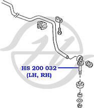 HANSE HS200010  тяга стабилизатора передней подвески