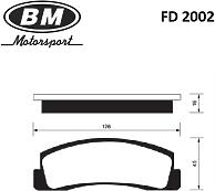 BM FD2002 (FD2002 / FD2002_BM) колодки дисковые передние\ Lada (Лада) 2121