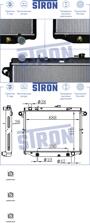 STRON STR0023  радиатор двигателя, Toyota (Тойота) Land Cruiser (Ленд Крузер) (j100), 1hdfte 1998-2007