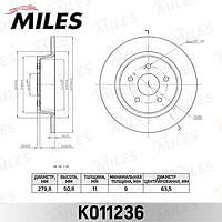 MILES K011236 (K011236) диск тормозной задний Ford (Форд) c-max 10- / kuga 13- (trw df6150) k011236