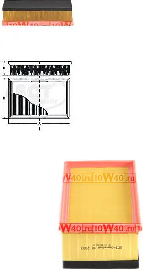 воздушный фильтр citroen / peugeot jumpy II / expert II 2.0 hdi 07-