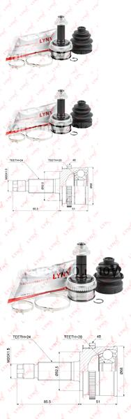 шрус наружный к-кт\  picanto 1.0 / 1.1 / 1.1crdi 04>