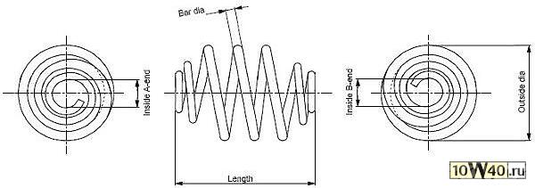 пружина задняя  VW T4 1.8-2.5TDi 90>