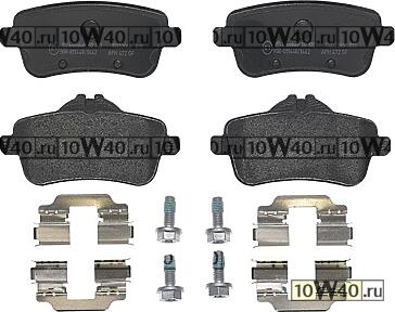 p50100 колодки дисковые задние\ mb w166 ml250 / gl350 2.5cdi / 3.5cdi 11>