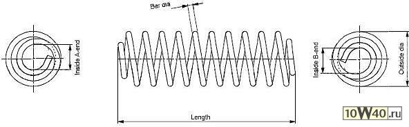 пружина задняя  Renault Modus/Clio 1.2-1.6 05>