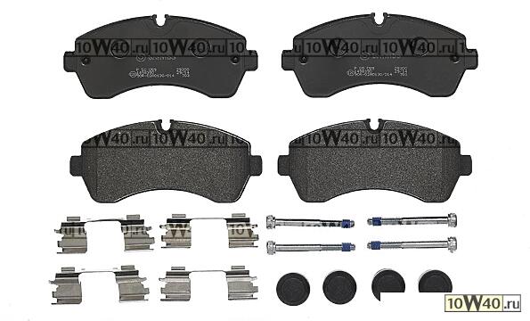 Колодки тормозные дисковые передн, MERCEDES-BENZ: SPRINTER 4,6-t 413 CDI/415 CDI/416 CDI/418 CDI/419 CDI/424 06-, SPRINTER 4,6-t 413 CDI/416 CDI/419 CDI/424 06-, SPRINTER 5-t 50