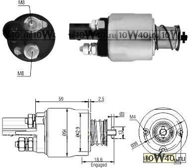 Реле втягивающее Skoda Octavia II Combi (1Z5) 1.6 (2004-2013)