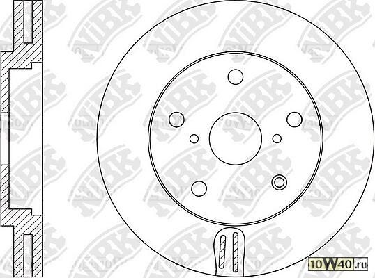 диск тормозной lexus rx 3.5 2008 - 2015 lexus rx 3.5 2008 - 2012