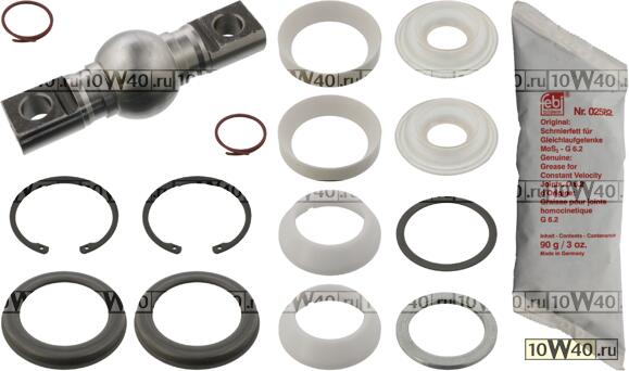 Ремкомплект реактивной тяги (шар+уплотнения)