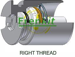 поршень суппорта с механизмом правый ford mondeo III 00-04 / jaguar x-type / renault kangoo 10-01->