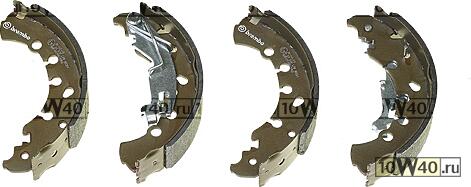 колодки тормозные барабанные задн. chrysler ypsilon 05 / 11-> / citroen nemo box (aa_) 02 / 08->