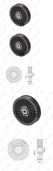 Ролик направляющий / приводной подходит для MB C180D-250D(W204) 08-14 / CLS250D-500(C218) 11 / E200D-500(W212) 09 / G270D(W463) 01 / GL500(X166) 12 / GLK200D-250D(X204) 08-15 / ML500(W PB-7077