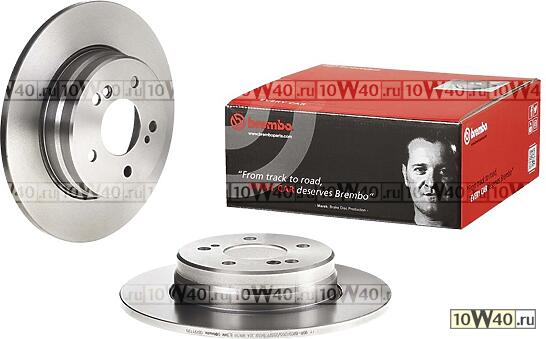 Диск тормозной MERCEDES W203 180-350/W210 200-430 задний вент.D=290мм. 08.7211.10=>08.7211.20 (заменен на 08.7211.21)