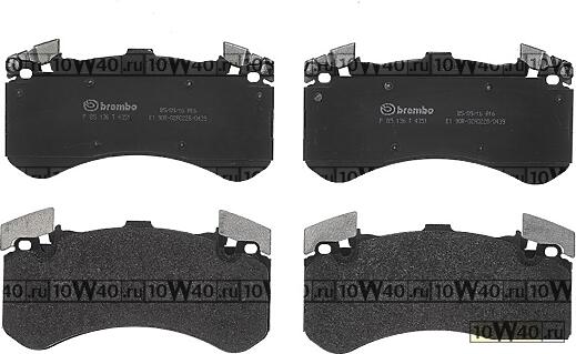 p85136 колодки дисковые передние\ audi a8 3.0tfsi / 4.2fsi / 6.3fsi / 3.0tdi 09>