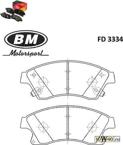 Колодки тормозные CHEVROLET CRUZE/OPEL ASTRA J 15" 10- передние
