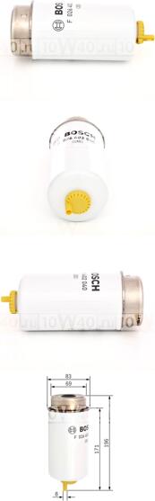 фильтр топливный\ ford transit 2.0di / 2.4di 00>