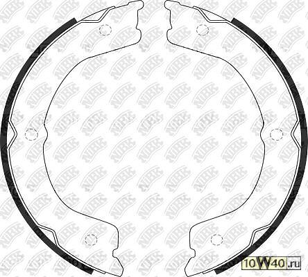 fn0654-nibk колодки барабанные ручника\ nissan patrol, infiniti qx56 10>