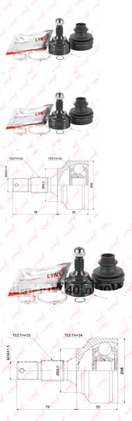 ШРУС наружный подходит для CITROEN Berlingo(B9) 1.6-1.6D 08 / C3 II 1.0-1.2 12 / C4 I-II 1.6-2.0 04 / DS3 1.6-1.6D 09-15 / DS4 1.6-1.6D 11-15 / DS5 1.6-1.6D 11-15, PEUGEOT 2008 1.6D 13 CO-3824