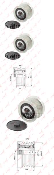 муфта свободного хода генератора mercedes-benz vario 2.9d 96-10 ssangyong actyon I 2.0d 05> / kyron