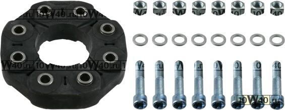 муфта кардана к-кт с болтами и гайками\ mb w203 / t203 2.4-3.2 4wd 02>