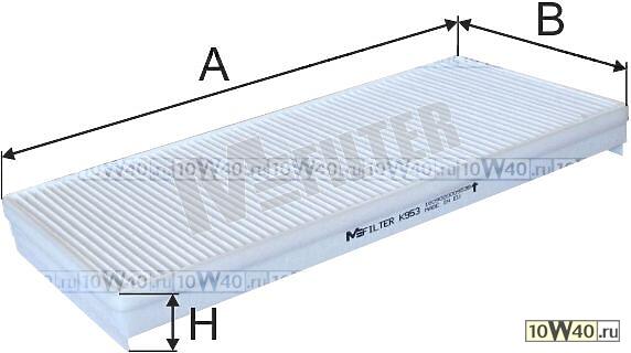 фильтр воздушный кабины 400x180x40 \man 19.403 (f2000)