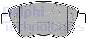 Колодки тормозные передние OPEL Corsa 06>