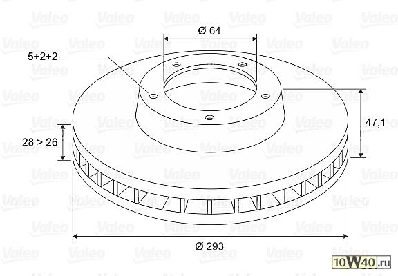 Диск тормозной HONDA CR-V III 2.0-2.4 07- передний