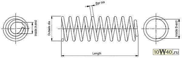 Код оригинала: 46518128, <BR>пружина задняя  Fiat Palio 1.2/1.6/1.7TD 96-00