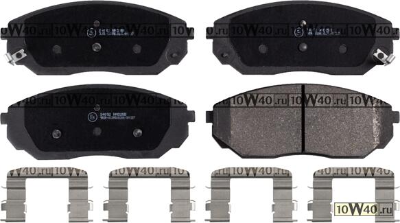 Колодки тормозные дисковые : SORENTO 2.4, 2.5 CRDi, 3.5 V6 02-