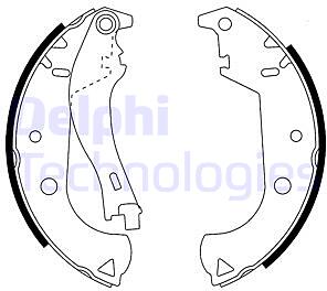 колодки барабанные\ fiat doblo all 01> с рычажком
