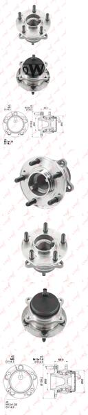 Ступица колеса с интегрированным подшипником