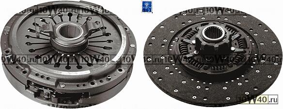 к-т сцепления 2-ух диск. d380 корзина с диск. и выж.подш.+диск\volvo fh / fm12 360-460hp