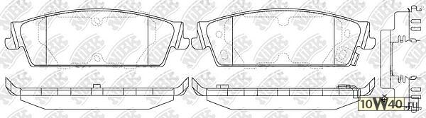 pn51013-nibk колодки дисковые задние\ cadillac escalade, chevrolet avalanche / silverado / tahoe 07>
