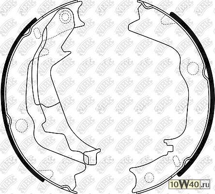 Колодки стояночного тормоза  i20 09-  FN0661