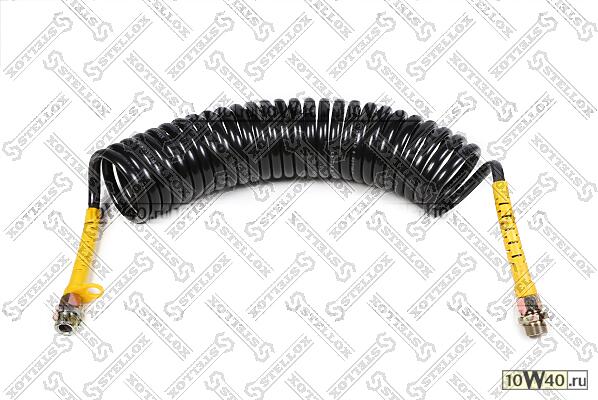 соединительный шланг пневмосистемы черный / желтый m22x1.5 5.50м / 6.30м 22витк. din 19638\