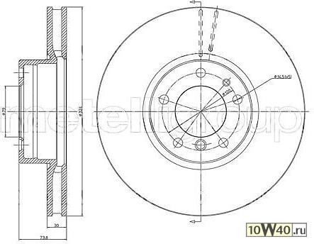 диск тормозной metelli