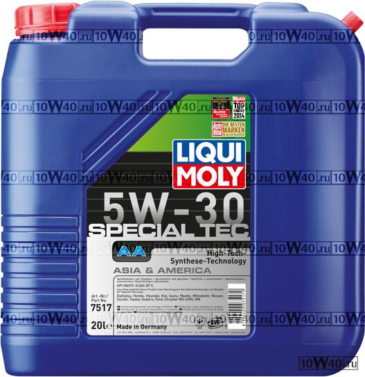 Код оригинала: 5W30, <BR>5W-30 / Leichtlauf Spezial AA 20L специально для американских и японских автомобилей