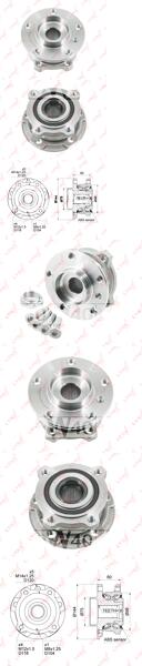 ступица передняя в сборе bmw x5(e70 / f15) 2.0d-4.4t 07> / x6(e71 / e72 / f16) 3.0d-4.4t 08>