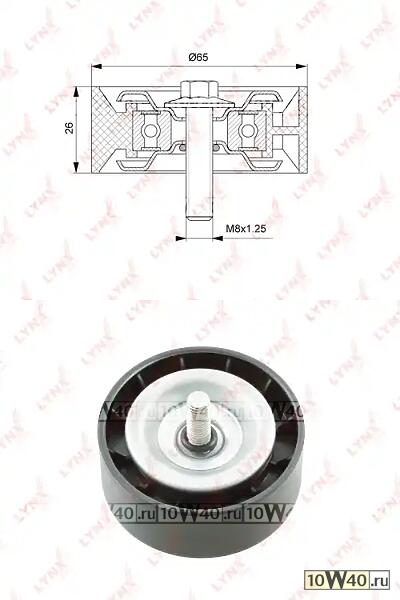 Ролик поликлинового ремня направляющий