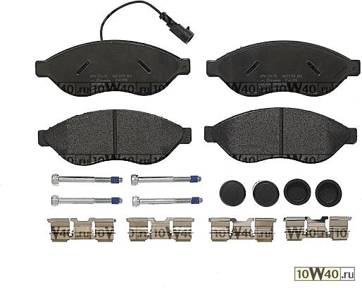 колодки дисковые п.\ citroen jumper,fiat ducato,peugeot boxer 2.2-3.0d 06>