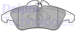 Колодки тормозные MERCEDES SPRINTER (901-904) 95-06/VOLKSWAGEN LT 28-46 передние