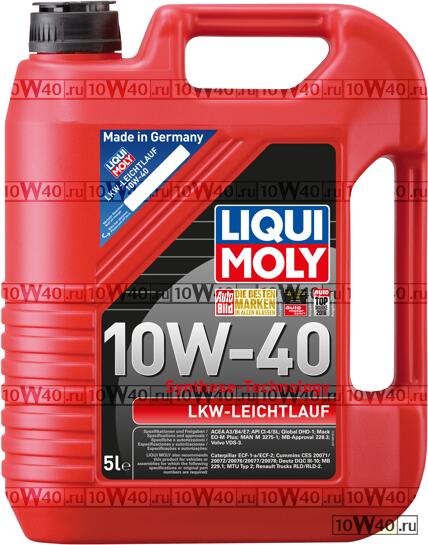 liquimoly 10w40 lkw-leichtlauf-motoroil basic (5l) масло моторное (полусинт.)\ mb 228.3 / 229.1